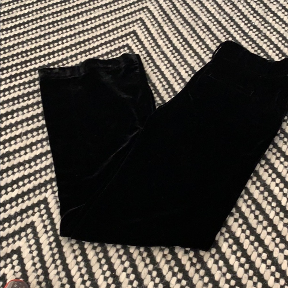 J crew velvet wide leg pants